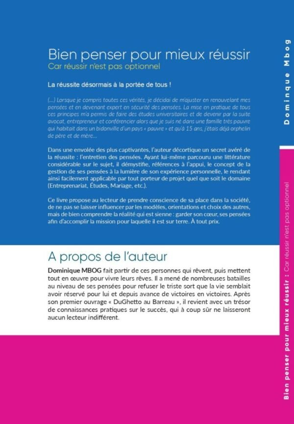 BIEN PENSER POUR MIEUX RÉUSSIR