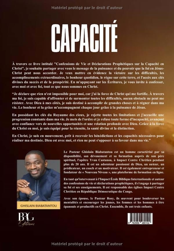 61AQCyqFuxL CAPACITE: Confessions de Vie et Déclarations Prophétiques