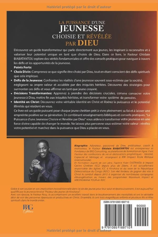 LA PUISSANCE D’UNE JEUNESSE CHOISIE ET RÉVÉLÉE PAR DIEU